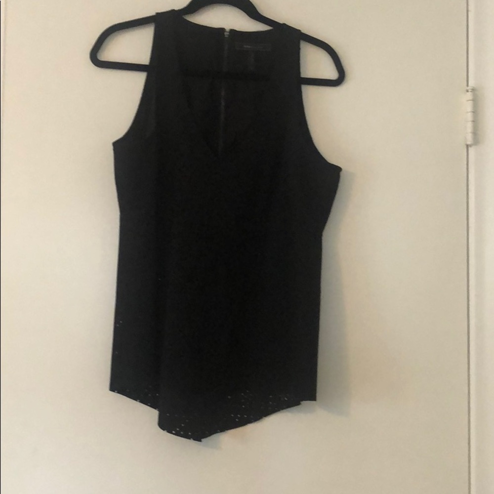 Black BCBG open back top